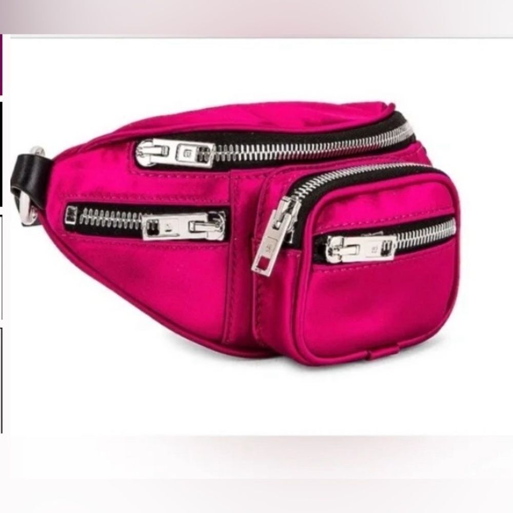 Alexander Wang *Barbie* Pink Satin Attica Mini Chain Crossbody Bag EUC!